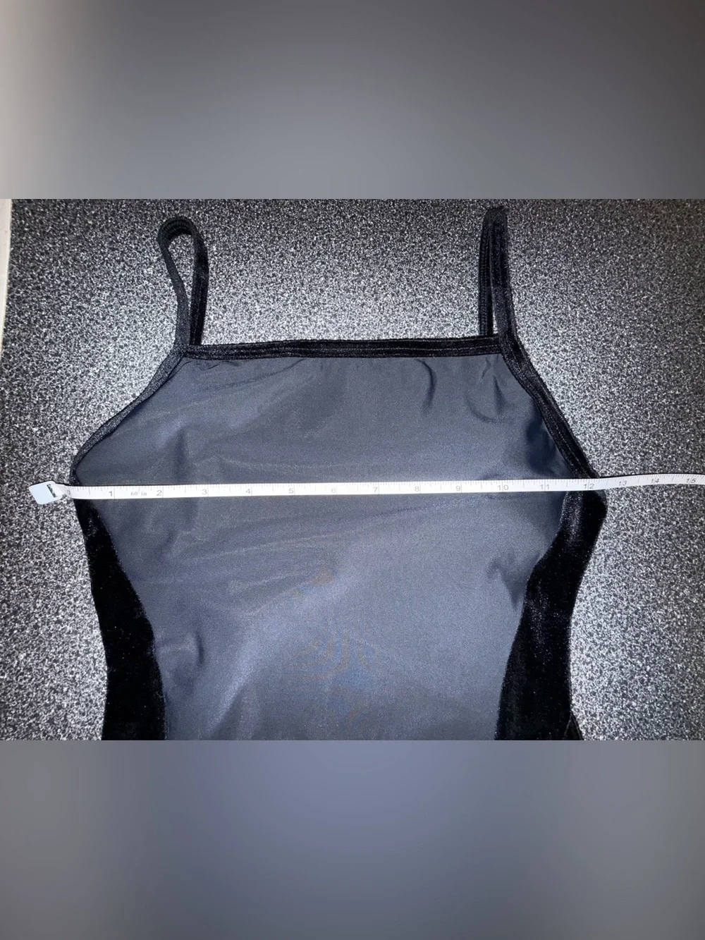 Eleve Dancewear Velvet Black Leotard Size Small Adult